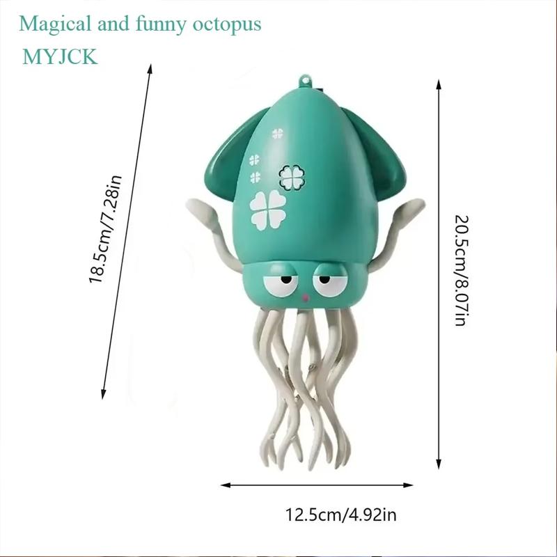 Kids Induction Electric Octopus Pet Crawling Toys for Toddlers Electronic Musical Pets Toddler Moving Obstacle Avoidance Gifts