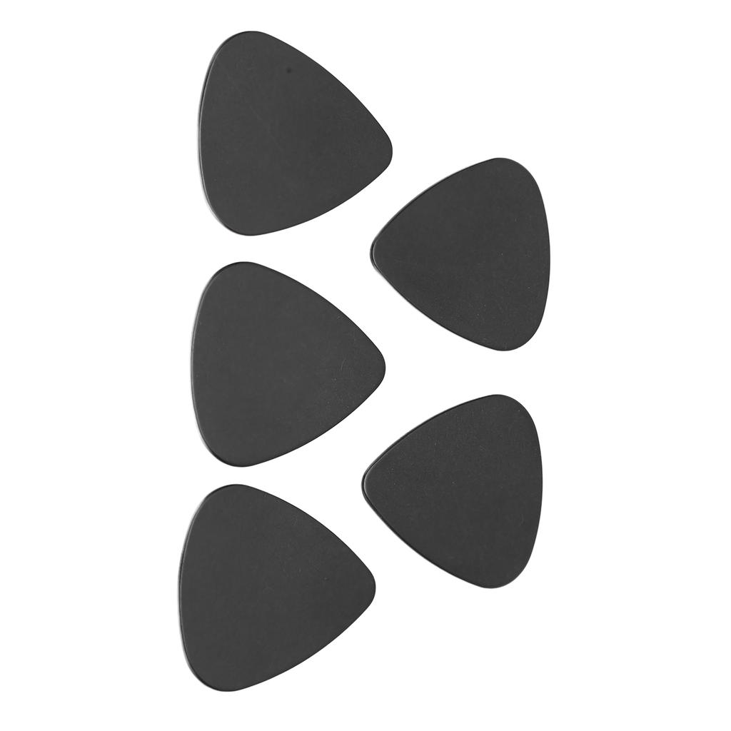 5Pcs Guitar Picks for Acoustic Folk PVC Musical Instrument Accessories Gifts 0.71mm Black