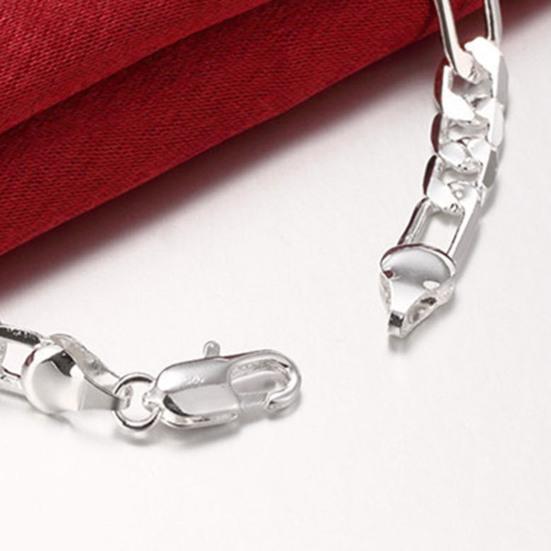 Unisex Bracelet Stainless Hollow Out Chain Solid Color Sturdy Construction Luster Punk Hip Hop Polished Birthday Gift Club Party Jewelry