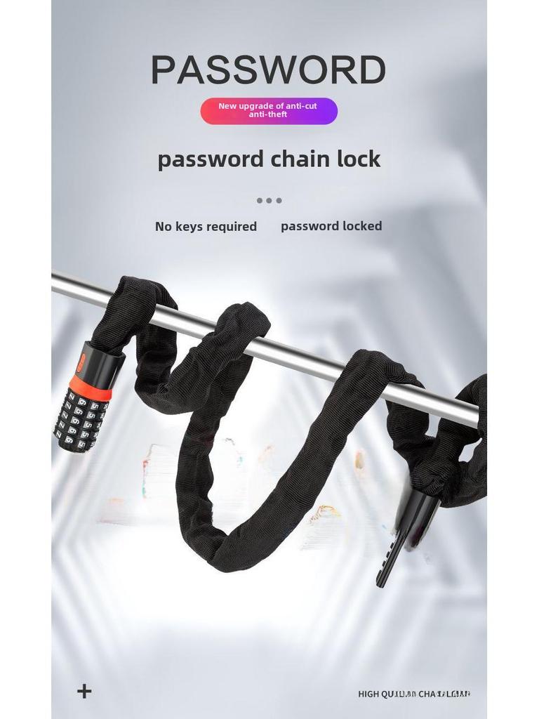 Verbessertes Diebstahlschutz-Kettenschloss für Elektro-Motorräder und Mountainbikes