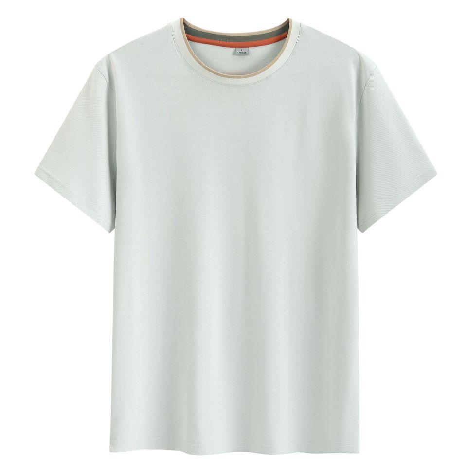 Minimalist Summer Crew Neck Tops Unisex T-shirt  Solid Color Unisex Lightweight T-shirt for Women and Men YG-247