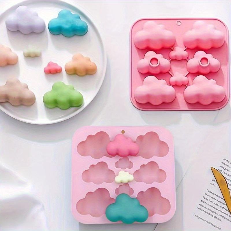 Cloud Shaped Chocolate  Mould DIY Cake Decor Baking Tool Porous Biscuit Pudding Ice Cube Mould Soap Candle Mold Gifts