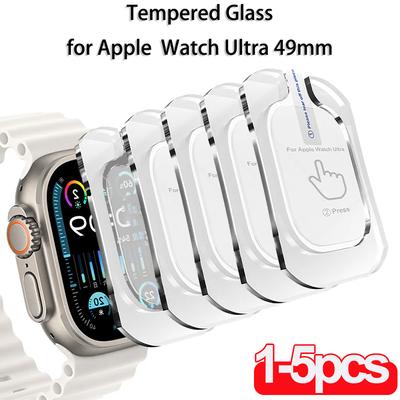 Tempered Glass For Apple Watch Ultra 2 49mm Anti-Scratch Screen Protector for iWatch Ultra Seconds Installation Protective Film