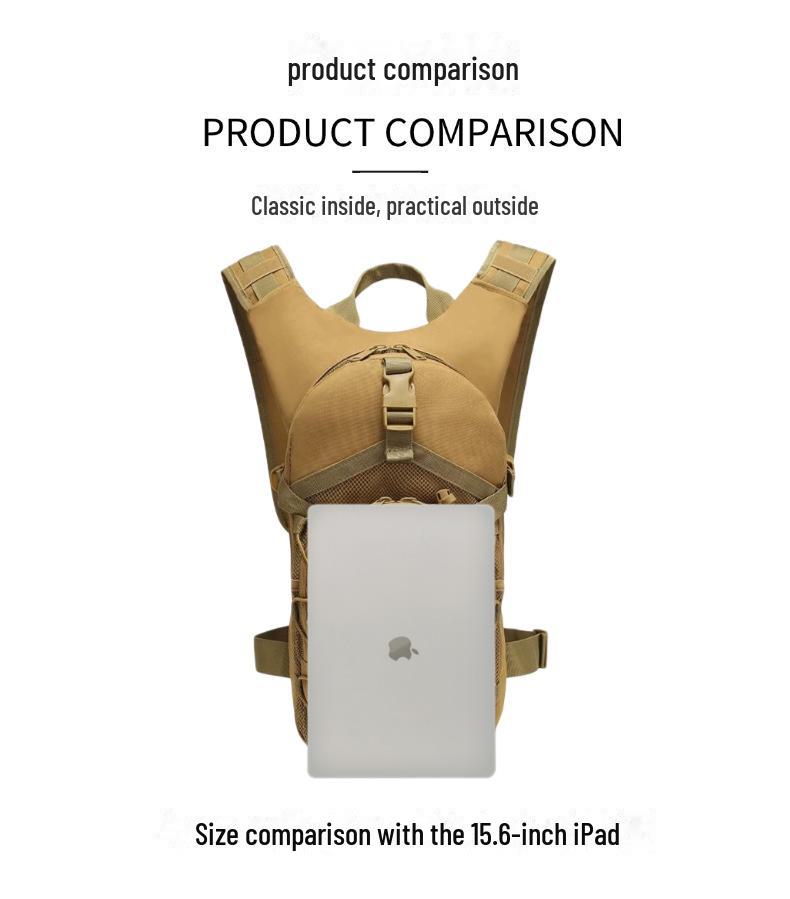 Taktisk Kamouflage Multifunktionell Cykelvattenväska Ryggsäck med Stor Kapacitet