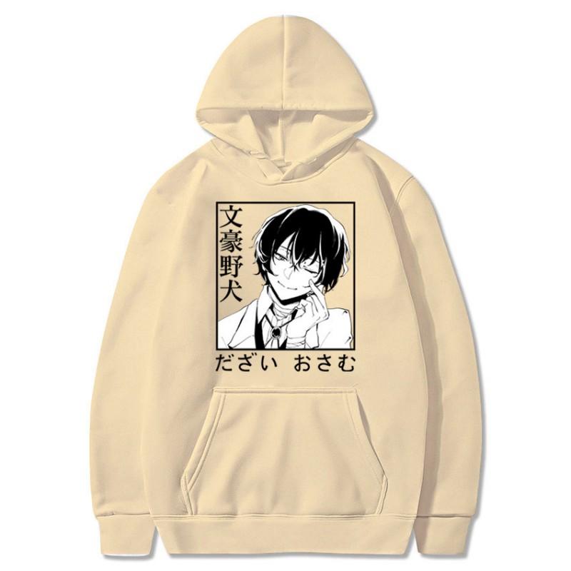 Bungo Stray Dogs Anime Hoodie Lässiger Fleece Pullover für Jugendliche