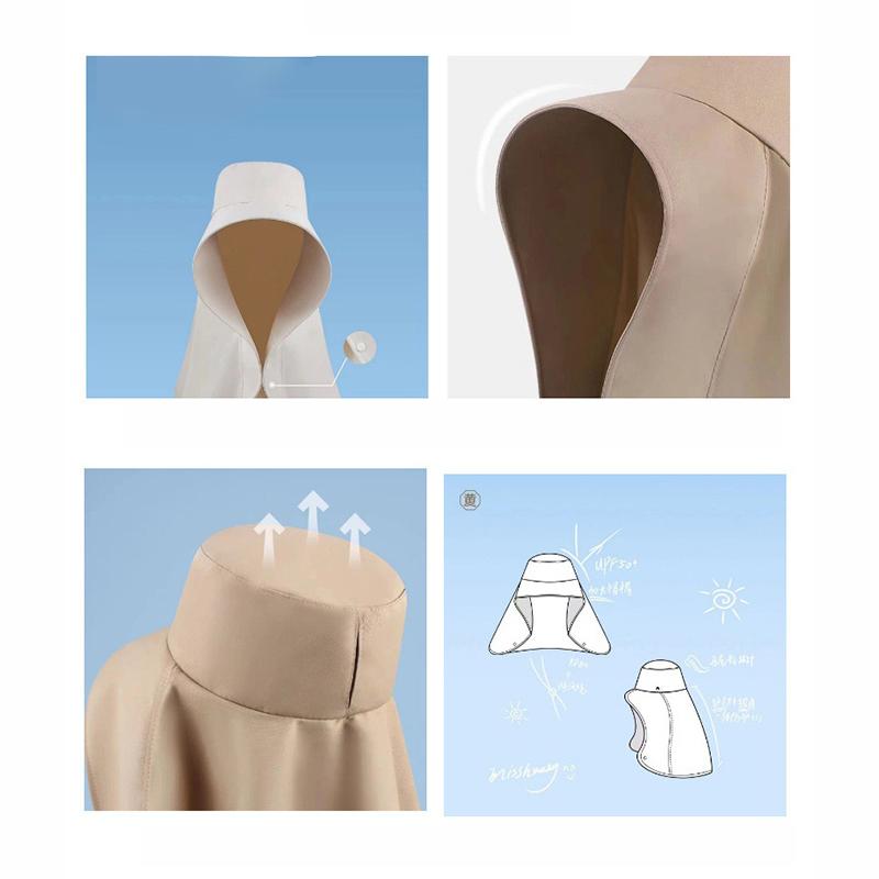 Large Shawl Sun Protection Hat For Women'S Beach Hat, All Inclusive Sun Protection Hat