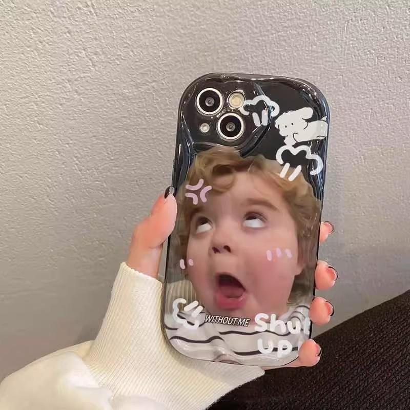 Cute Cartoon Phone Case IPhone 15 Pro Max 16 With Full Coverage Soft Silicone Bumper In Cream White Transparent