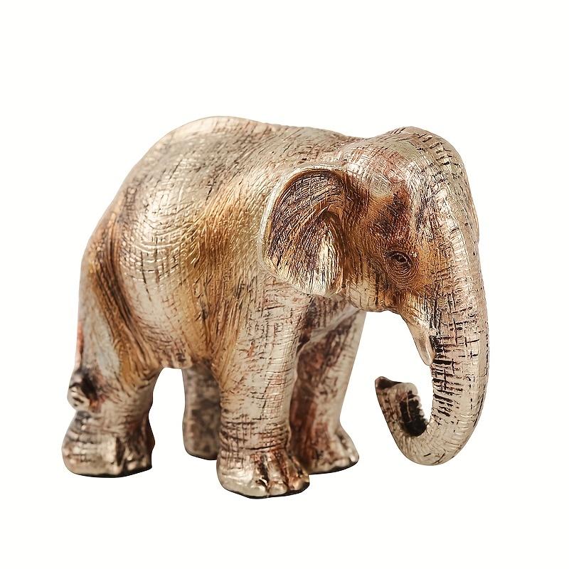 Nordischer Stil Elefant Harzfigur Handgefertigt Retro Gold Dekor 3 Designoptionen für Heimdekoration