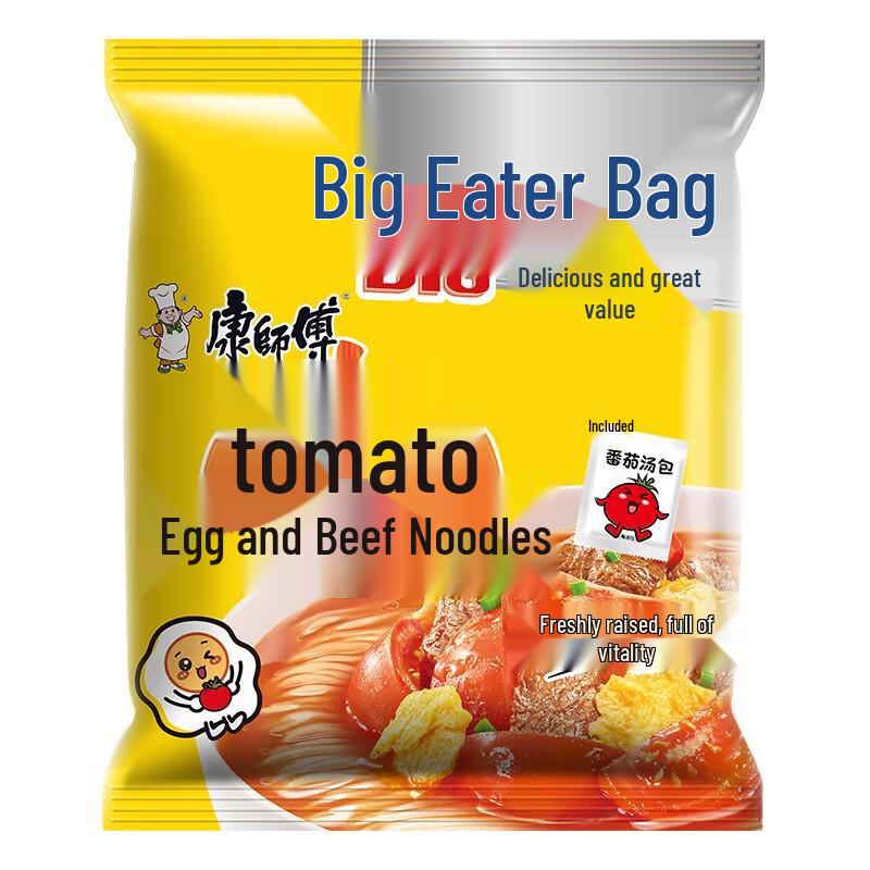 Master Kong Tomato Egg Beef Instant Noodles Large Pack