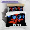 3pcs Depeches Band Mode pattern bedding set duvet cover set includes duvet cover &pillowcases, perfect all season bedroom decoration & gift