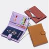 Bearneko Genuine Leather Bifold Passport Passport Passport Card Case with Multifunctional Storage Perfect for Domestic and International Travel