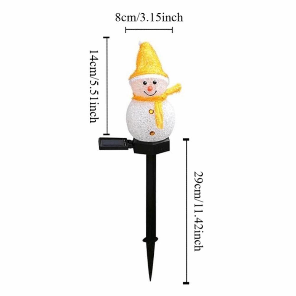 Waterproof Christmas Ground Lamp Solar Powered Solar Garden Light Snowman Landscape Lamp  Xmas
