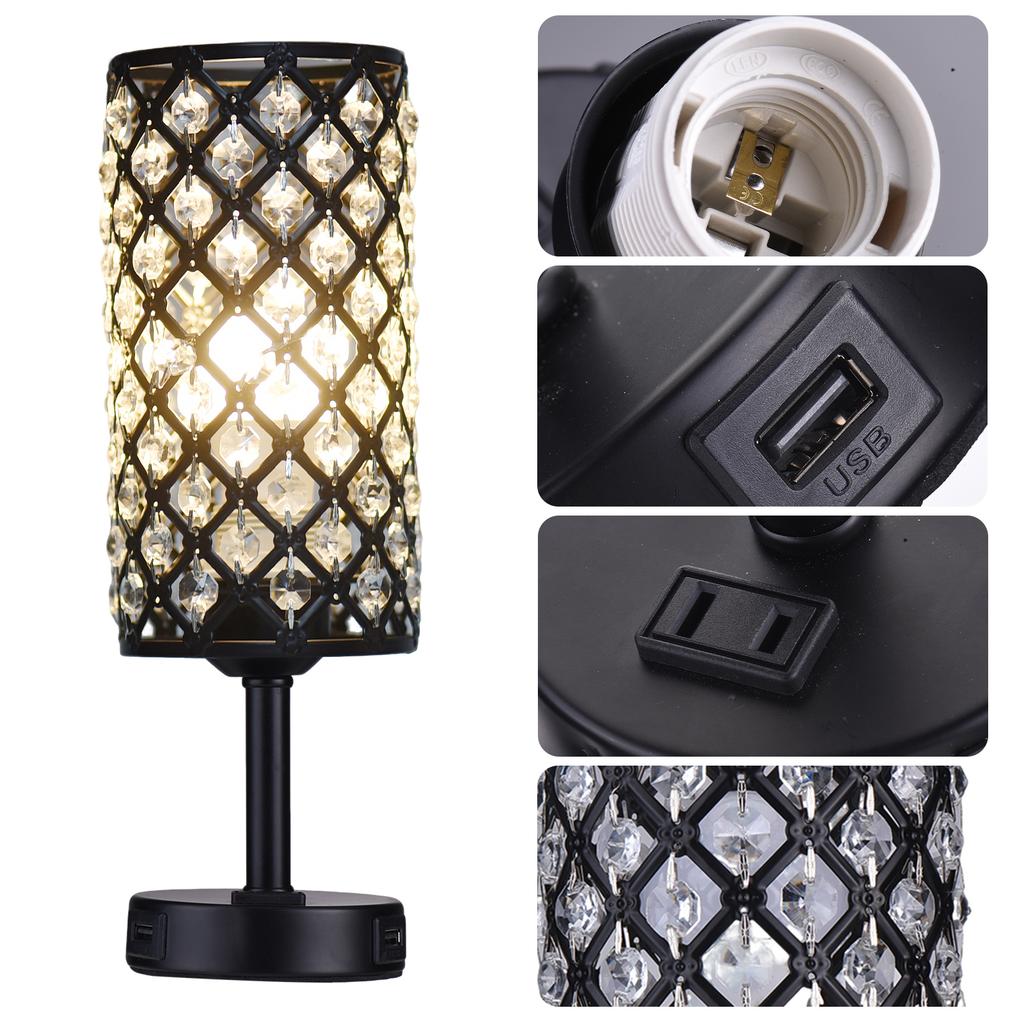 2PCS Table Lamp LED Desk Lamp with Touch Control Dimmable 3  S of Brightness Adjustment Bedside Lamp Reading Lamp for Living Room Bedroom Restaura