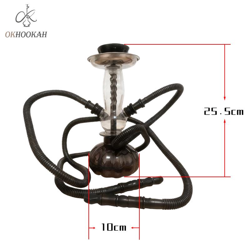Eco-Friendly Portable Double-Tube Hookah for Bars & Nightclubs