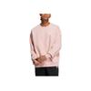 Adidas Neo Solid Color Logo Print Round Neck Long Sleeve Sweatshirt Unisex Sweatshirt Pink HY9657