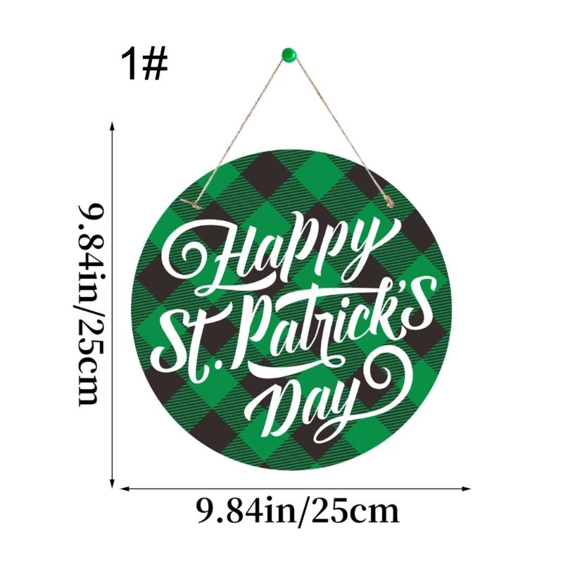 Enhances Holiday Decors with Patrick's Day Leaves Sign Welcome Door Sign for Both Indoor and Outdoor Use Decors