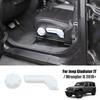 Interior Seat Adjust Handle Trim Cover Decor For Jeep Wrangler JL JT 2018 +White
