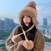 Warm Fair Isle Style Beanies Printed Ear Protection Hat Sweet Jacquard Knitted Hat  Autumn