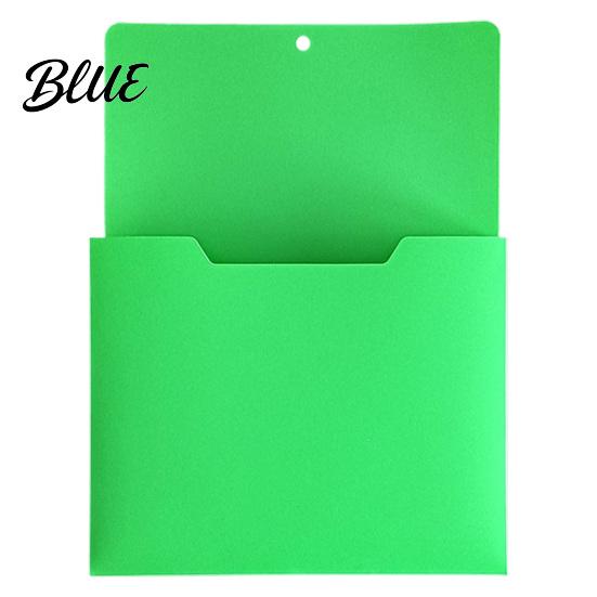 Project Management Folders Wall Mounted File Pocket Organizer 1.18 Inch Deep Compartment A4 Plastic Paper Storage Hanging Document Holder for Office