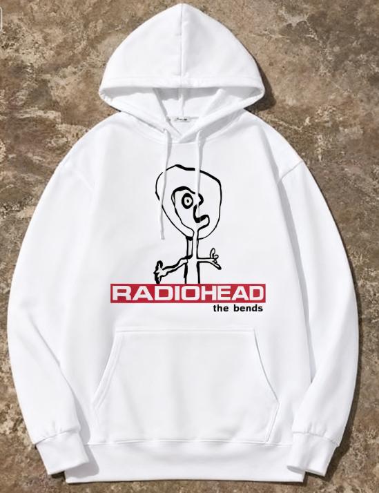 

Radiohead Hooded Sweatshirt Men s Retro Classic North American Tour Rock Women s Sweatshirt Hombre Hip-hop Street Casual Top S
