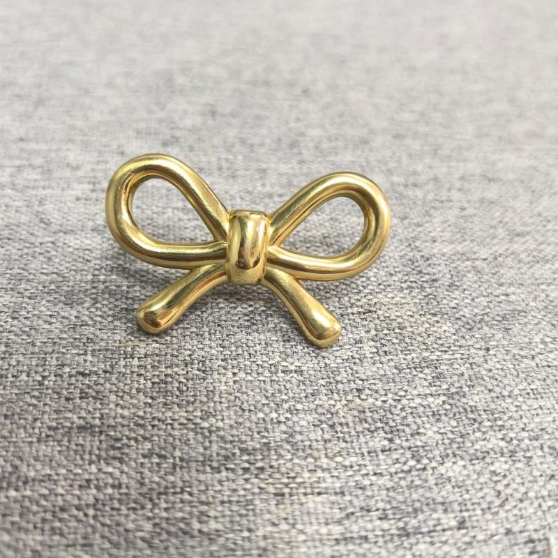 Simple Metal Cabinet Knob Drawer Pulls Bowknot Shape Furniture Decorative Handle for Kitchen Cupboard Wardrobe