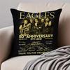 Classic Rock Band T-The Eagles Cushion Cover Pillowcase Anti-dustmite Invisible Zipper Short Plush Sofa Cushion