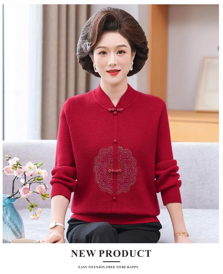 New Arrival: Thick Velvet Sweater for Middle-Aged & Elderly Women