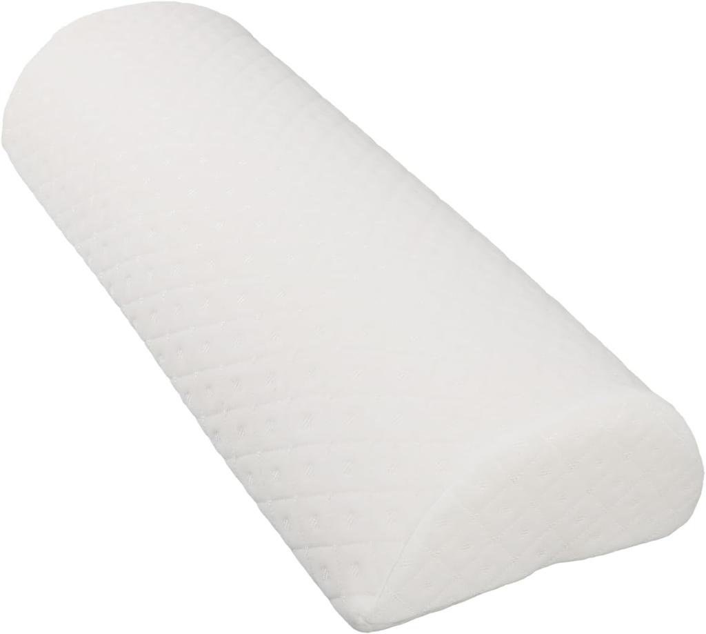 Knee Pillow: Viscoelastic Foam Memory Foam Ergonomic Design - Semi-Roll Shape for Lumbar Support Side Sleeper Pregnancy Relief