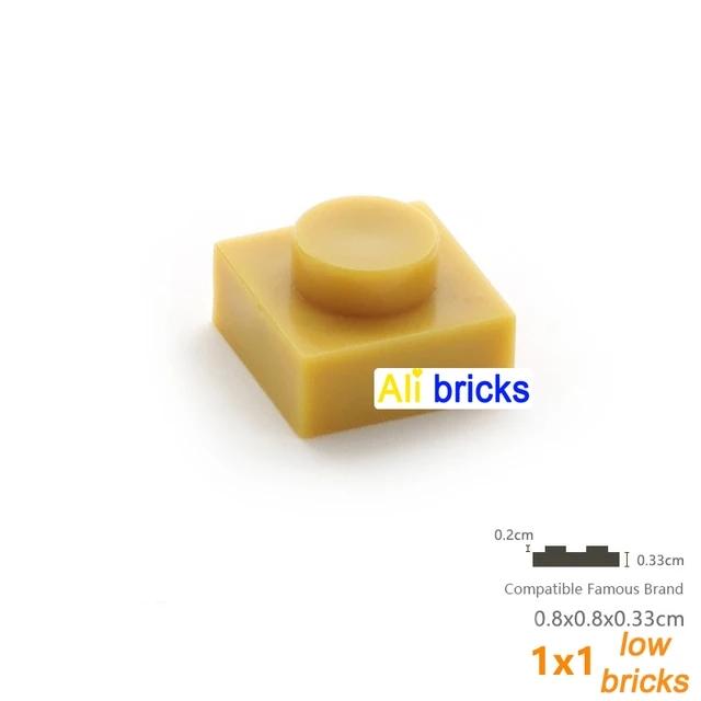 20pcs MOC Parts 3024 Plate 1 x 1 Compatible Bricks DIY Assmble Building Blocks Particle Kid Puzzle Brain Toy Gift