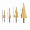 3Pcs Heavy Duty Step Drill Bit Set High Speed Step Drill Bit Hole Cutter  Plastic Drilling