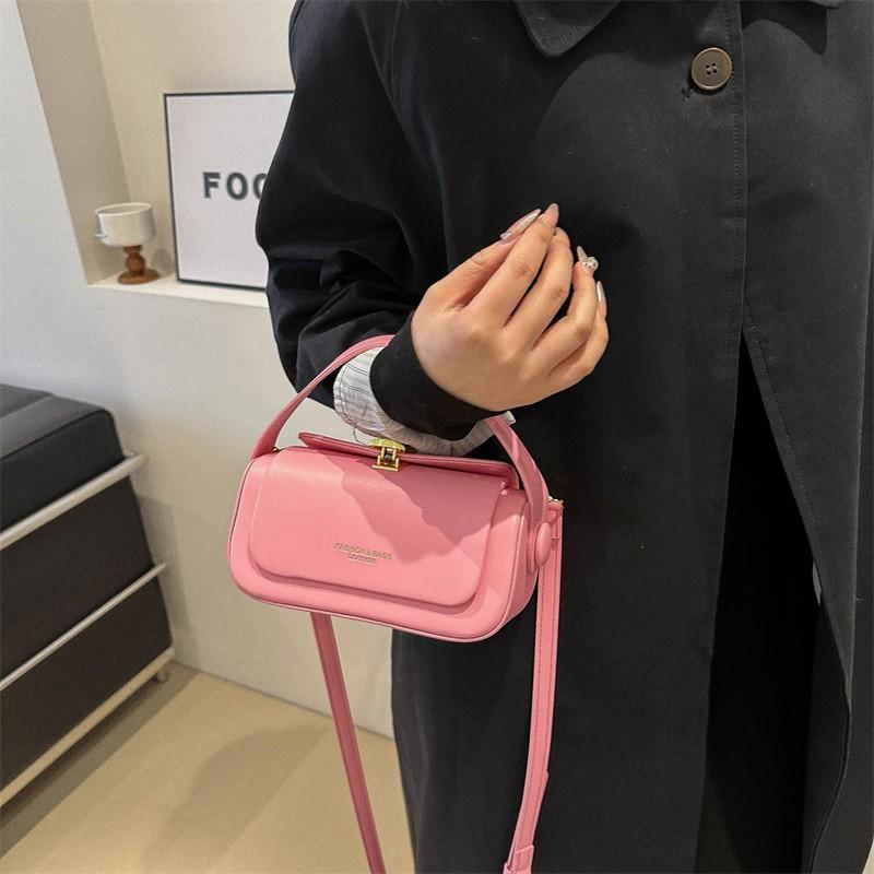 New Women's Bag, Korean Niche High-end Box Bag, Versatile Handbag, Small Carrying Bag, Single Shoulder Crossbody Bag