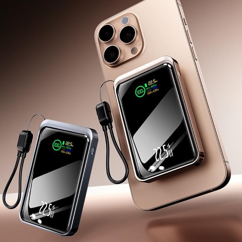 ABS PC Battery Storage Case With LED Light Digital Display DIY Charging Components Excluding Battery For Mobile Phones