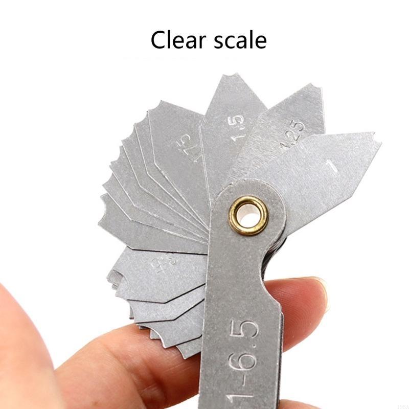 Radius Template R Gauge R1-6.5 R7-14.5 R15-25 Radius Gage Plate Fillet Gaug External Internal Concave Convex Arc Measuring Tools