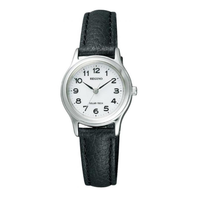 CITIZEN 30m Waterproof Solar Quartz Leather Strap Women s Watch White Dial RS26-0033C