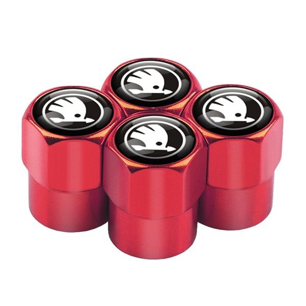 2026 Horké 4ks Krytky ventilků pneumatiky auta Kryt stonku ventilku Prachovka Příslušenství Pro Skoda Kodiaq Octavia 2 3 Yeti Karoq Rapid Fabia Ka