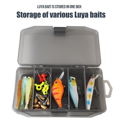 Scatola Porta Esche da Pesca a 5 Scomparti Grande Capacità Scatole Porta Attrezzatura da Pesca Portatile Strumento Pesca
