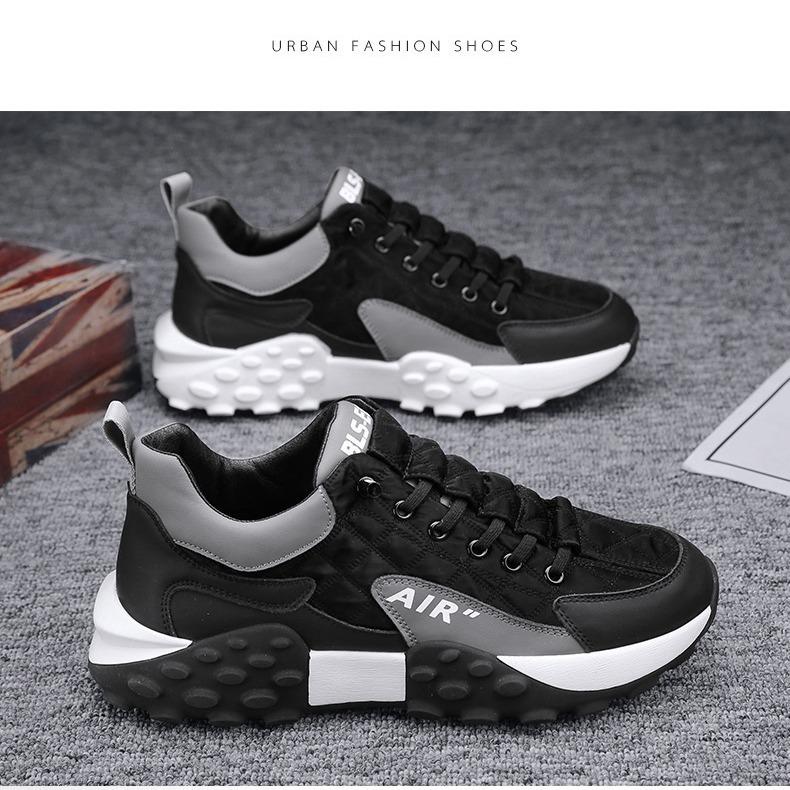 New Trendy Shoes for Men's Students'shoes for Running Sports Shoes for Internet Celebrity Thick-soled Dad Shoes Breathable Casual Shoes