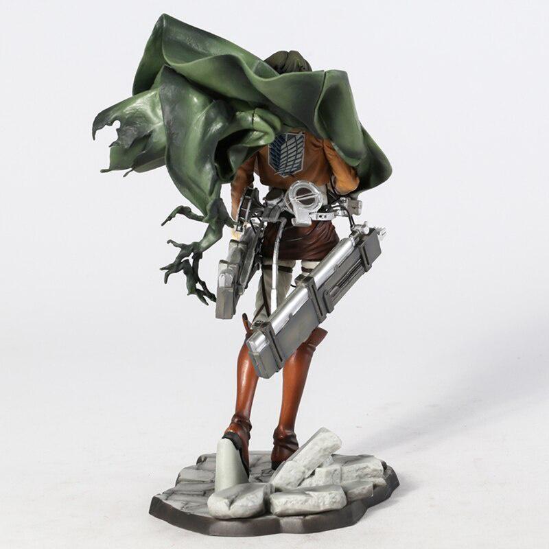 Attack On Titan Figure Levi Ackerman Eren Yeager Anime PVC Action Figure Toy Shingeki No Kyojin Statue Collection Model Doll