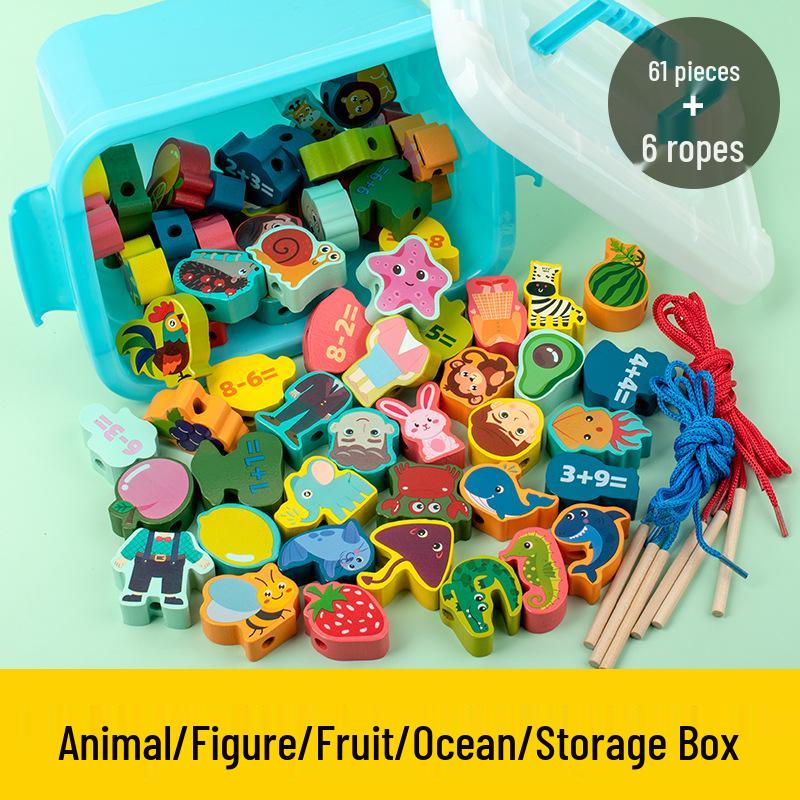 CPC Baby Fine Motor Skills Bead Toy: Toddler Threading & Concentration Blocks