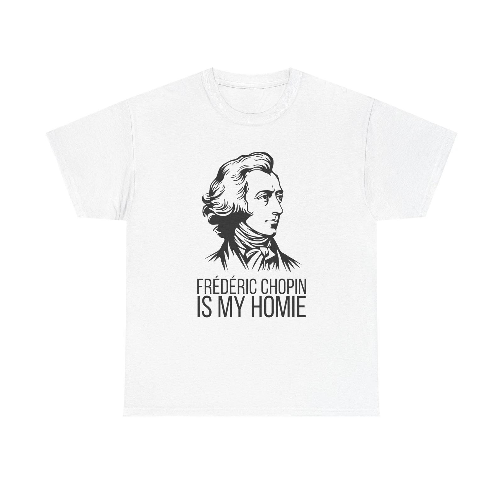Funny Chopin Shirt Band Tee Classical Music Lover Gift Musician T- Shirt Meme Gift S