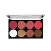 Colors Queen Ultra Professional Blush Palette with Shimmer Highlighters | Highly Pigmented & Easy to Blendable Shades(Shade - 03)