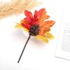 Home Autumn Decoration Christmas Fall Artificial Maple Leaves Berry Stem Faux Branches Fake Pumpkin