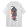 Graphic T Shirts Men Women DTG Print Buddha Surreal Pure Cotton Heavyweight Drop Shoulder Oversized T Shirt