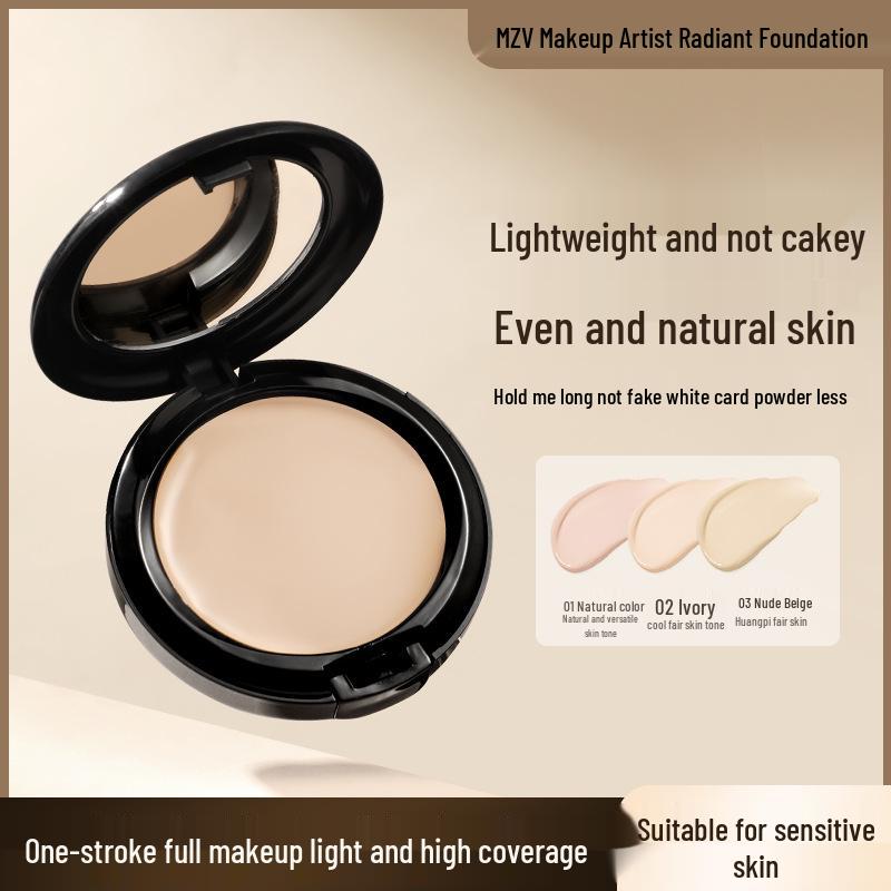 MZV Radiant Foundation & Contour Stick: Long-Lasting, Transfer-Proof Nude Makeup with Natural, Clear Color-Correcting.