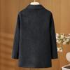 Middle Age Women's Long Wool Coats and Mixtures Plus Size Autumn Outerwears Elegant Loose Lady Jackets