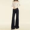 Women's Jeans Autumn New Style Retro Large Size Deep Blue Low Waist Loose Jeans