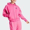 Adidas Z.N.E. Full-Zip Hooded Sweatshirt with Monochrome Logo Women Hoodie Pink IN5131