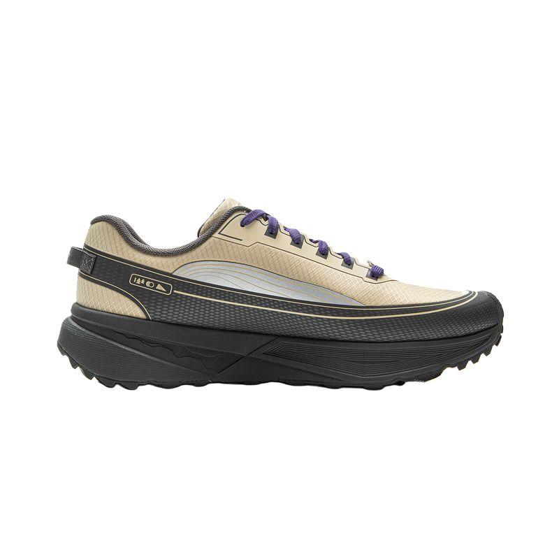Li Ning Outdoor CF Tracing, Hiking Scenery TPU Low top Hiking Shoes Unisex Plain Khaki Obsidian Gray AHTV041-4