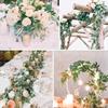 1PC Artificial PlantsEucalyptus Leaf Vine Hanging Autumn Christmas Home Wedding Decoration Office Desk Outdoor Garden Background