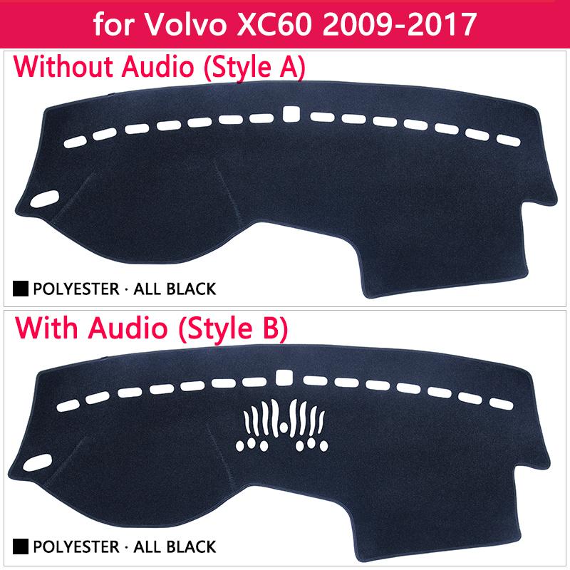For VOLVO XC60 2009 2010 2011 2012 2013 2014 2015 2016 2017 Anti-Slip Mat Dashboard Cover Pad Sunshade Dashmat Accessories Rug